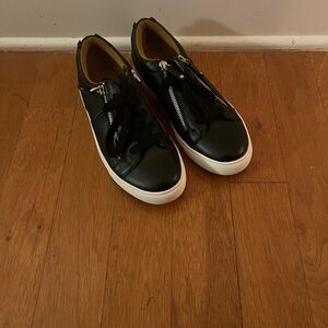 Steve Madden Leather Black Sneakers